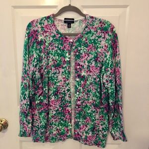 Lands’ End supima cotton sweater 1X